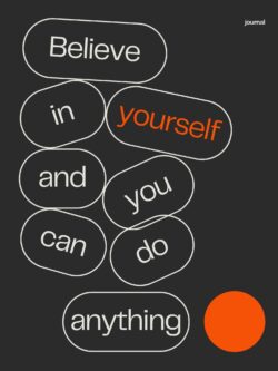 Believe in Yourself Daily Journal for Men, 8.5"x11", 200 pages