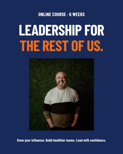 Leadership for the Rest of Us online course, with Dr. Tim Parsons