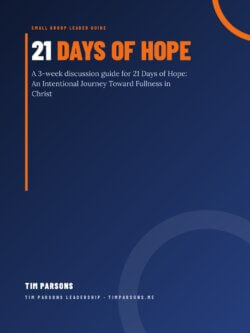 21 Days of Hope Small Group Leader Guide cover