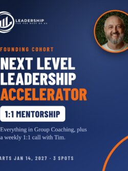 Next Level Leadership Accelerator – 1:1 Mentorship (Founding Cohort)