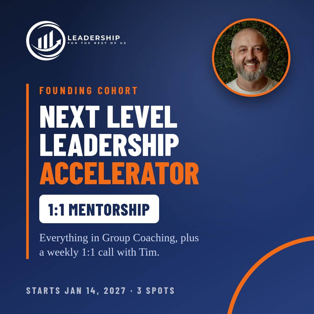 Next Level Leadership Accelerator – 1:1 Mentorship (Founding Cohort)