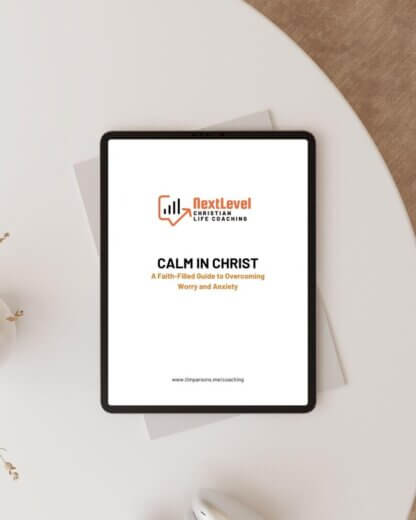 Calm in Christ anxiety workbook cover